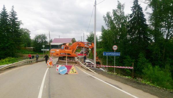 В Пермском крае ведутся работы по ремонту повреждённых ливнями дорог