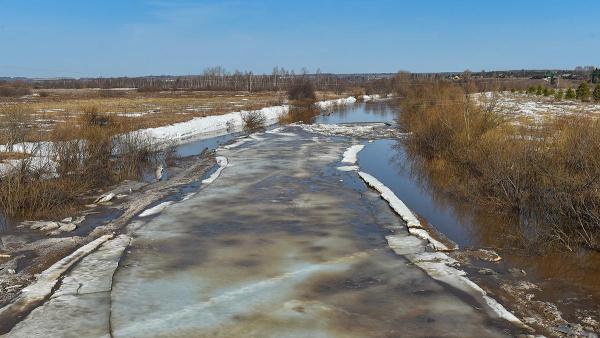 На этой неделе в Пермском крае ожидается подъём уровня воды в реках