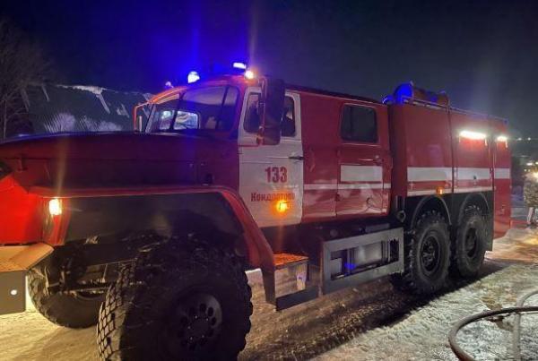 В селе Лобаново пожарные потушили крупный пожар
