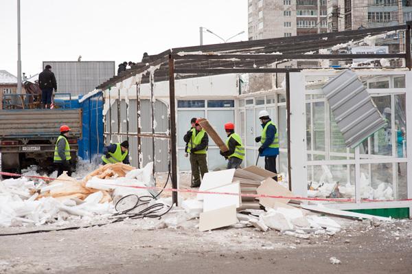 В Свердловском районе Перми демонтирован 31 торговый павильон
