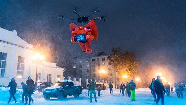 В небо над Пермью поднимется двухметровый робот