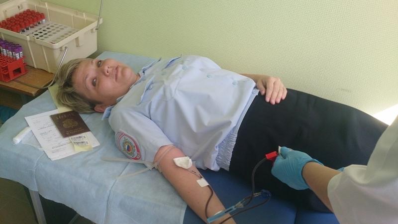 Пермские полицейские сдали 36 л крови