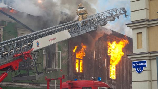 За сутки в Пермском крае произошло 11 пожаров