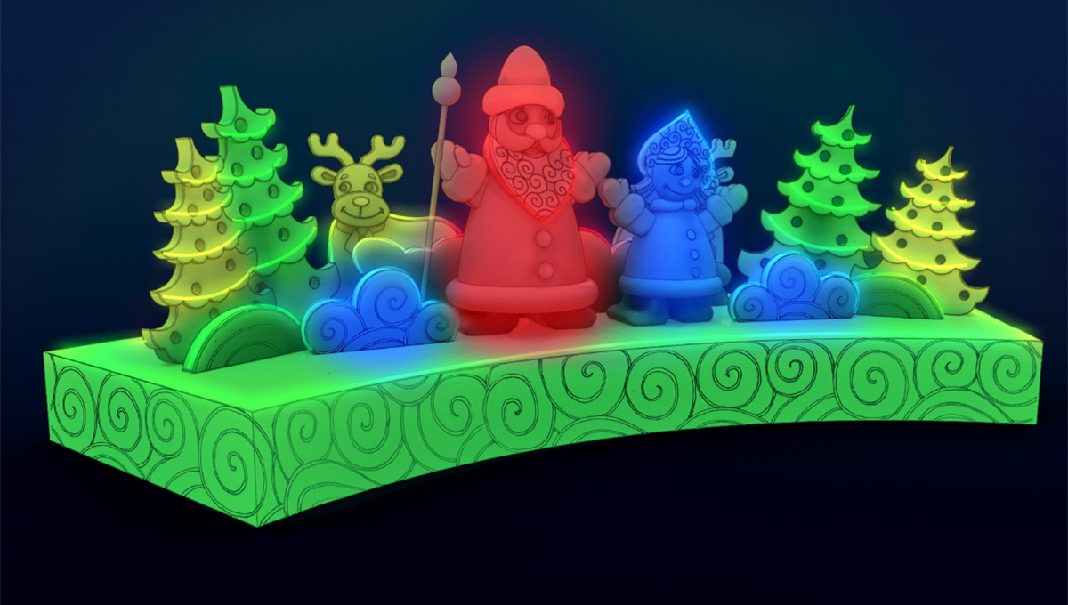 Будущий ледовый городок показали «в цвете»