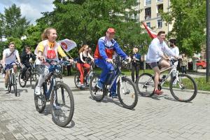 Максим Решетников принял участие в студенческом велопробеге