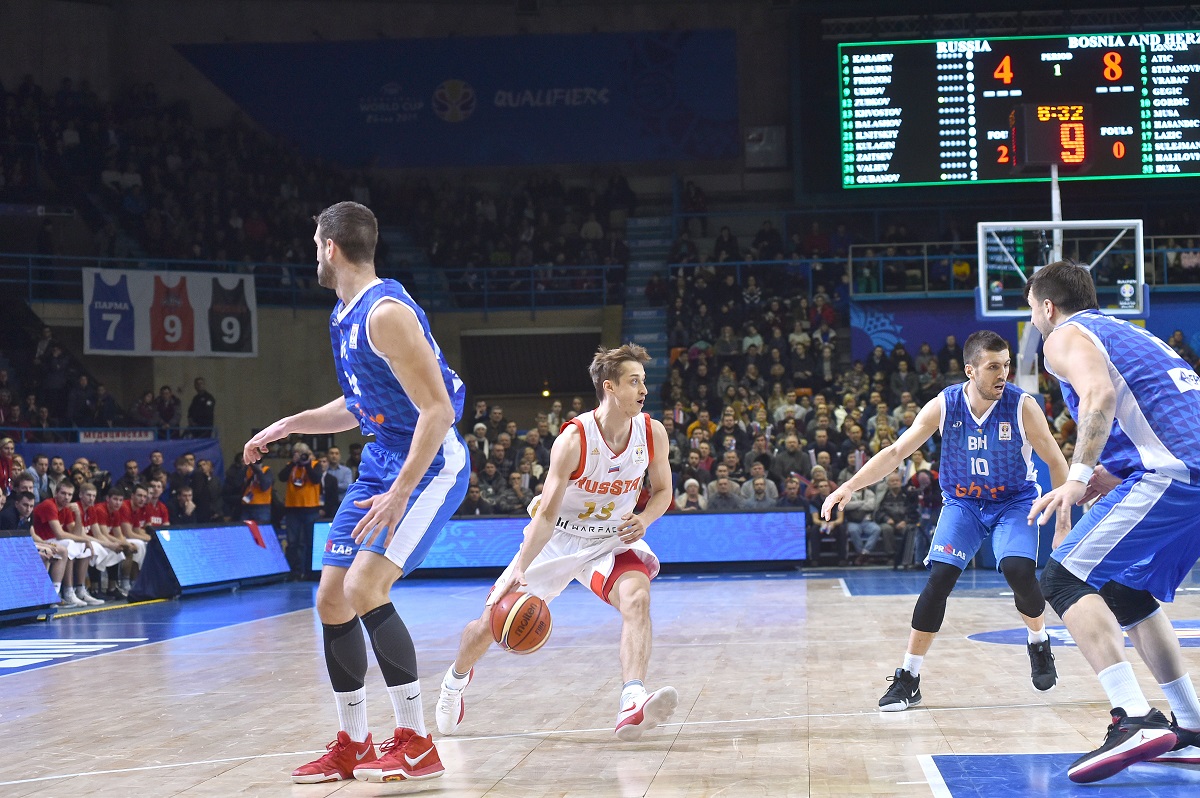 В Перми сборная России по баскетболу выиграла у боснийцев