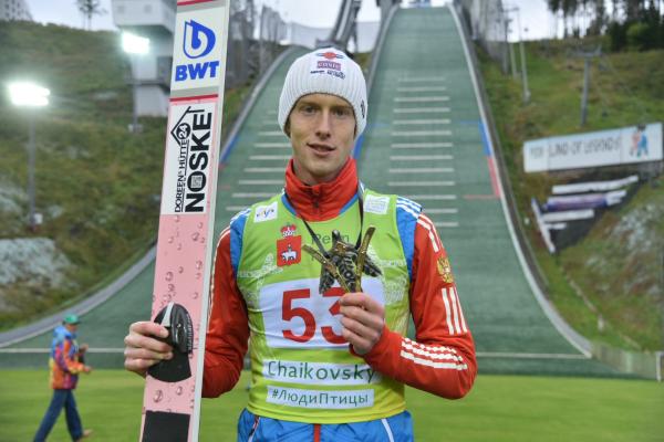 Пермяк Евгений Климов завоевал серебро в прыжках с трамплина на стартах в Чайковском