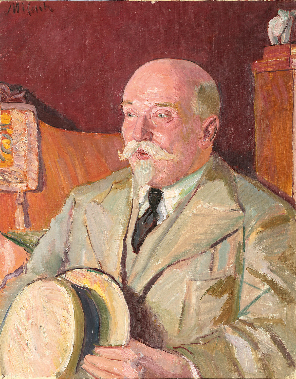 В. А. Милашевский. «Портрет Эттингера», 1940-е годы