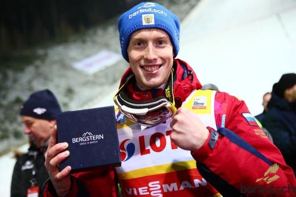 Евгений Климов выиграл этап Кубка мира по прыжкам на лыжах в Польше