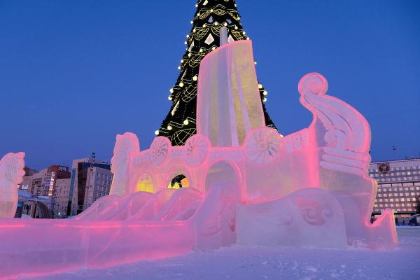 Пермские ледовые городки в новогодние праздники посетили 400 тыс. человек