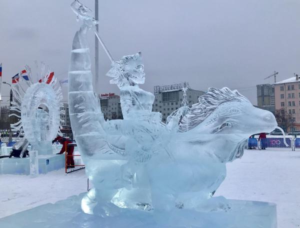 В Перми начался конкурс по ледовой скульптуре «Зимний вернисаж»