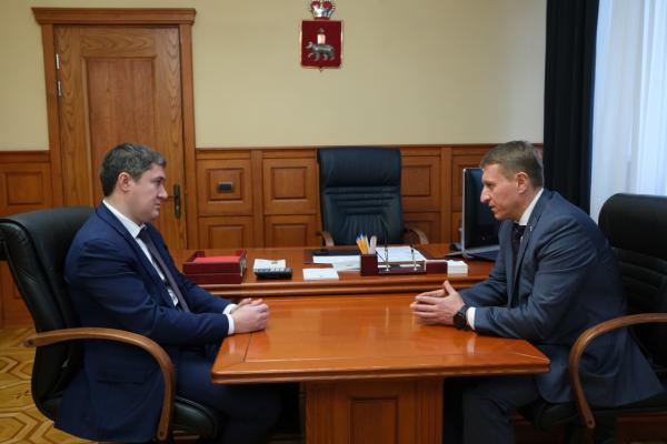 Губернатор вновь встретился с Дмитрием Скривановым
