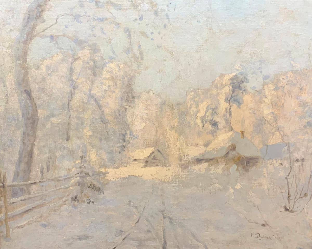 Дубовской Н.Н. Картина. Зимний пейзаж. 1895
