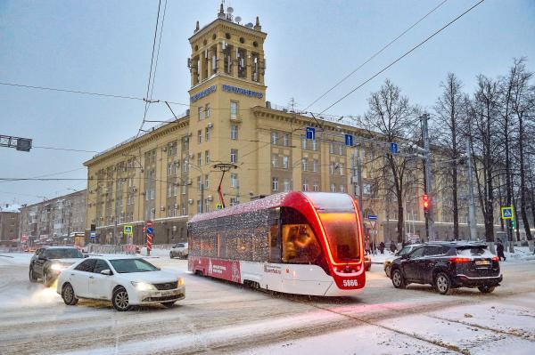 В Перми открыта новая трамвайная ветка на ул. Революции