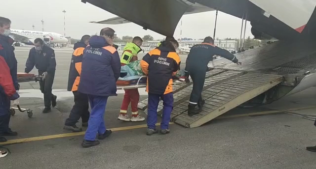 Самолёт МЧС с ранеными вылетел из Перми в Москву