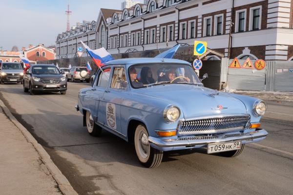 В Перми состоялся автопробег, посвящённый признанию независимости ЛНР и ДНР