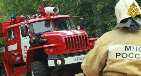 В Перми пожарные вывели из горящего дома двух человек