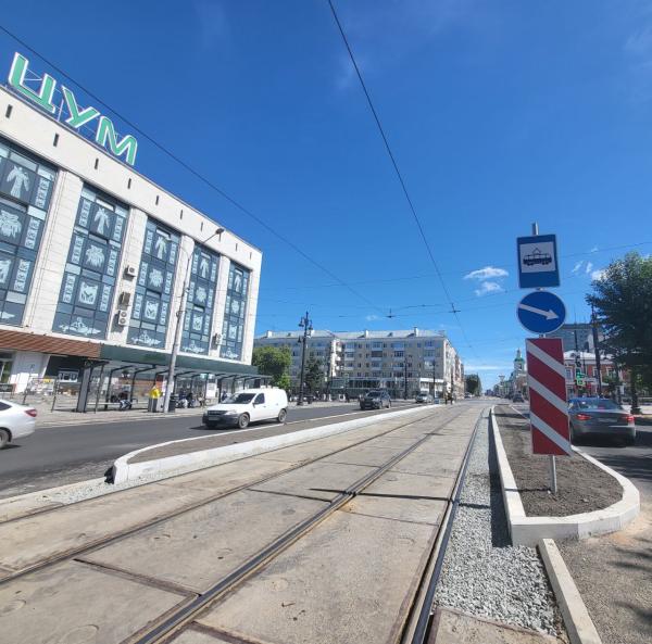 В Перми напротив ЦУМа с 30 июня появится новая трамвайная остановка