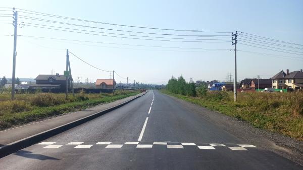 В Пермском округе отремонтирован участок дороги в направлении д. Мартьяново