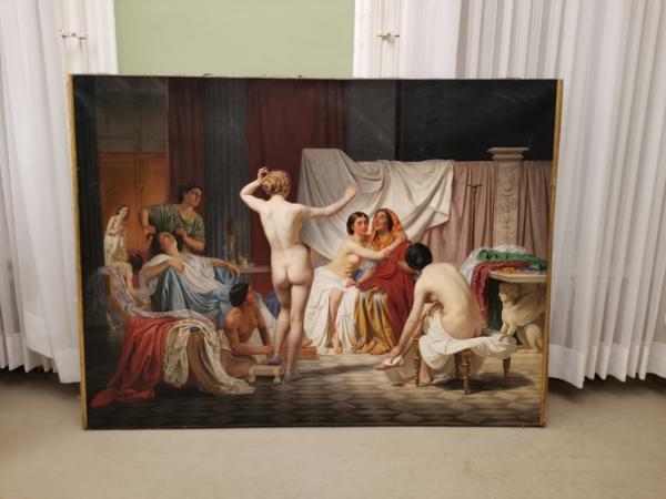 Картину «Римские бани» из Пермской художественной галереи отправили на реставрацию 