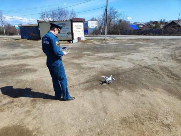 В Пермском крае МЧС с помощью дрона обнаружило поджигателей мусора 