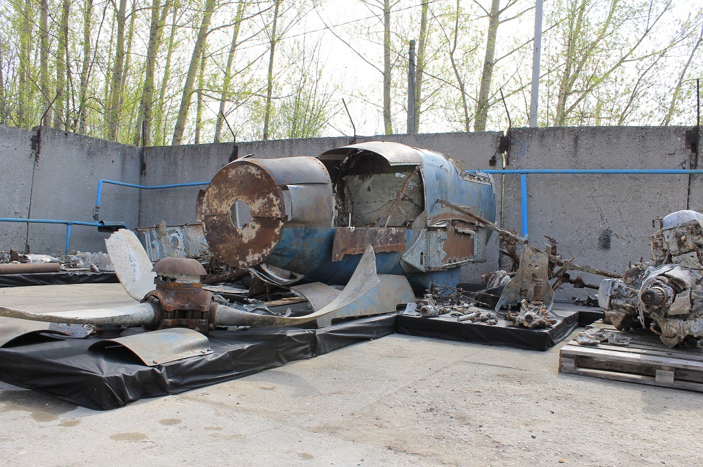 В Перми восстанавливают поднятый со дна Керченского пролива самолёт Ил-2