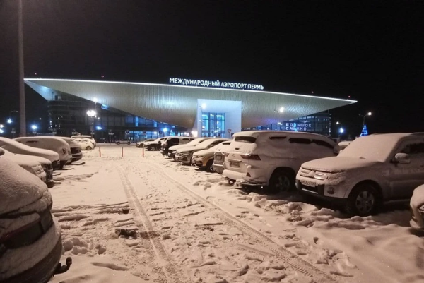 Из-за снегопада прилёты и вылеты из пермского аэропорта задерживаются