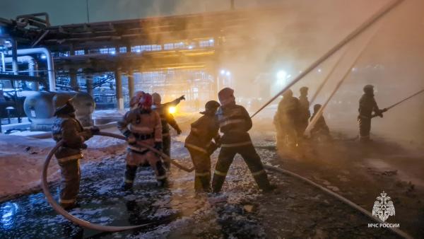 В Перми на заводе «Сибур» произошёл пожар