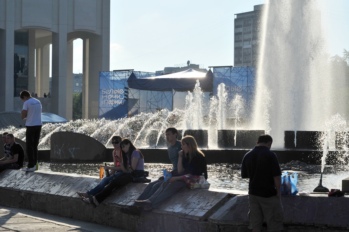 Пермяки скучают по фонтану на эспланаде