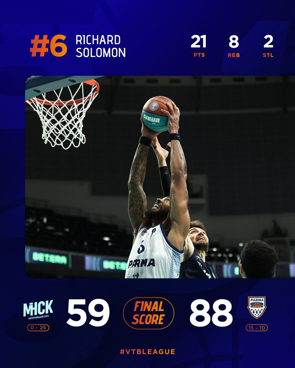 «Парма» забронировала себе место в плей-офф