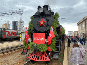 В канун Дня Победы в Перми побывал ретропоезд «Эшелон Победы»