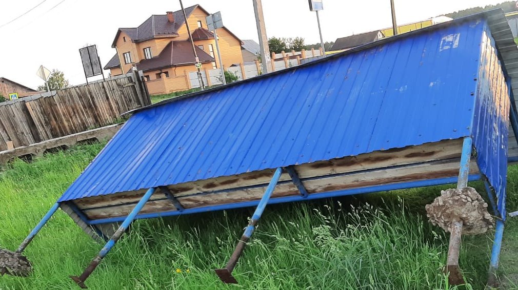 В Прикамье после ЧП с упавшей на двух женщин остановкой следователи проводят проверку