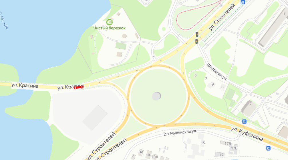 На участке дороги по улице Красина в Перми ограничат движение транспорта