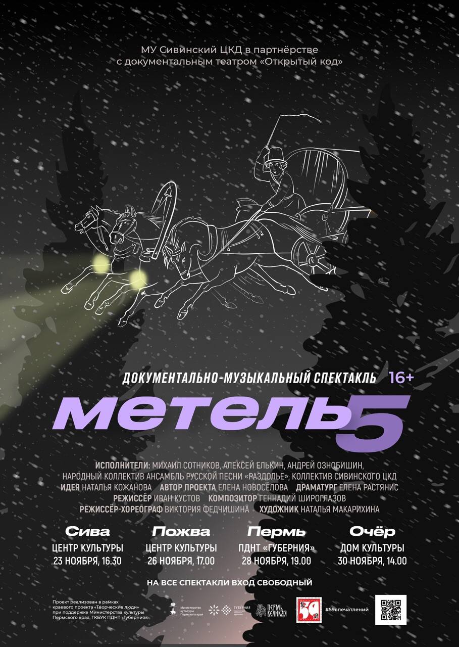 Пермский театр «Открытый код» впервые выступит в музыкальном жанре