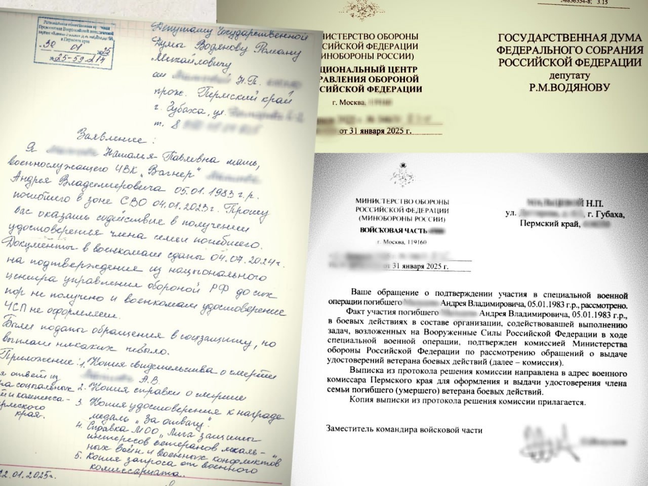 В Прикамье матери погибшего участника СВО отказали в выдаче удостоверения