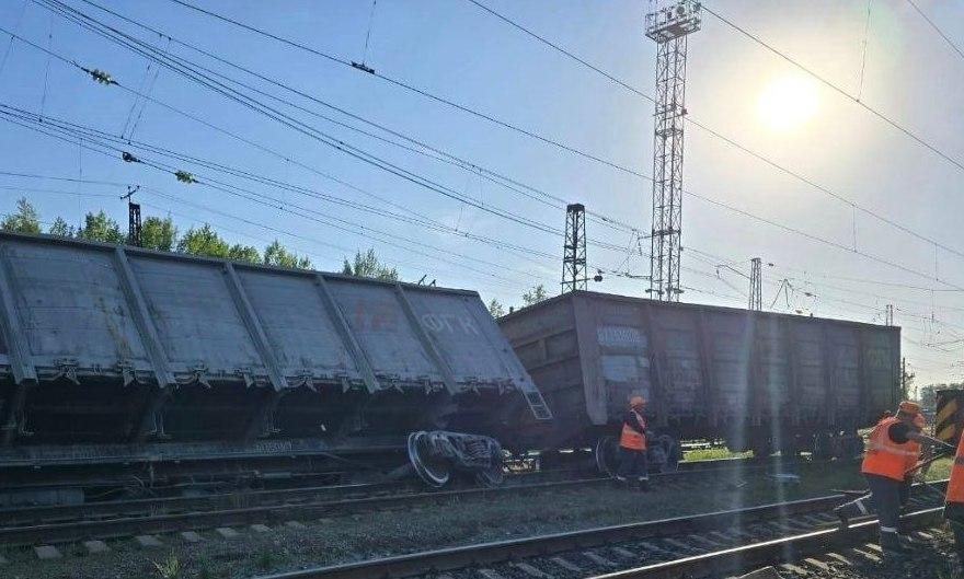 В Прикамье вагоны сошли с рельсов на станции Чусовая