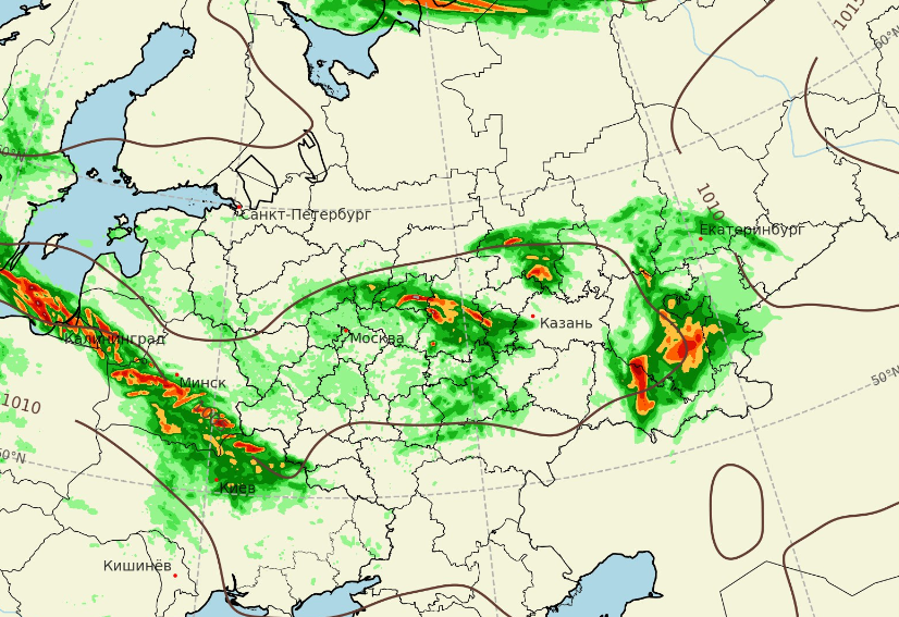 В Прикамье 23 июля прольются дожди и прогремят грозы