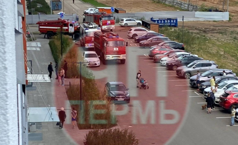 В Перми вспыхнул пожар в ЖК «Погода»