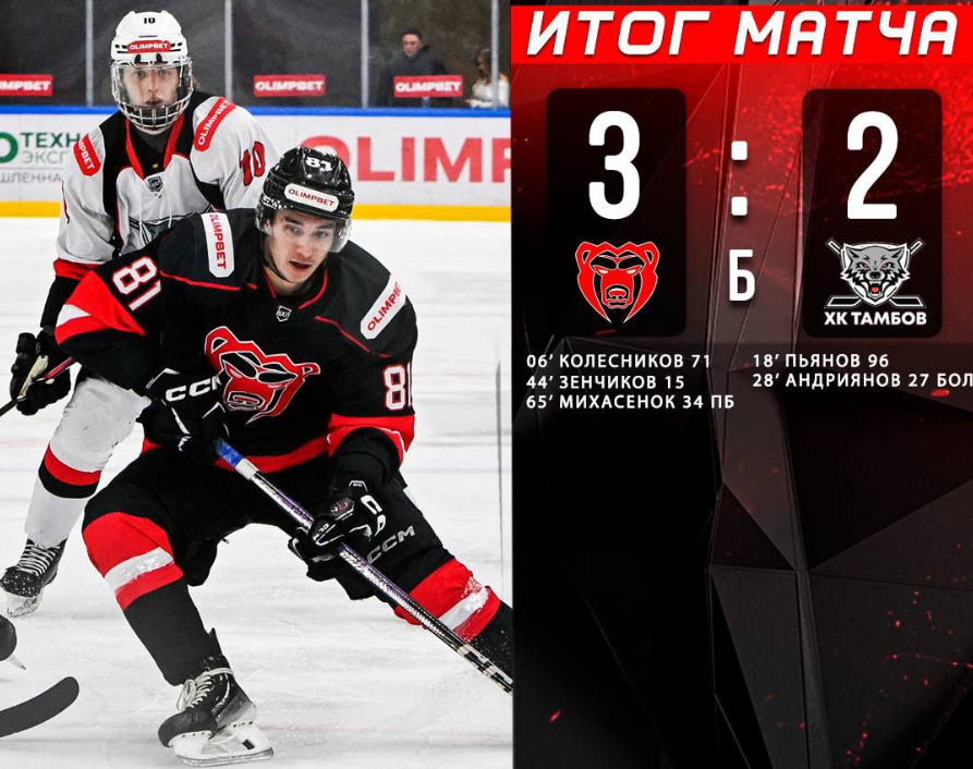 Пермский «Молот» обыграл ХК «Тамбов»