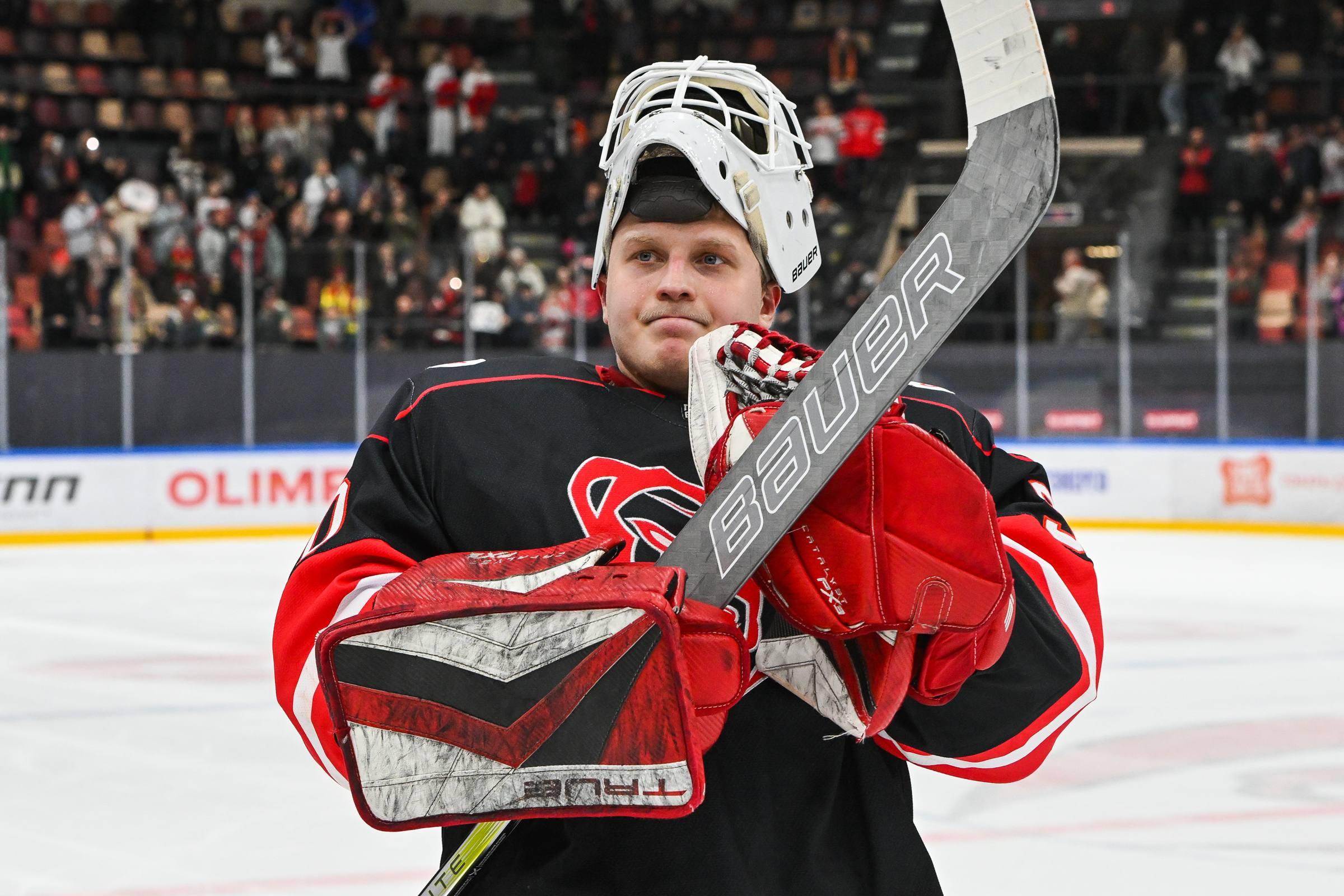 Голкипер пермского «Молота» признан лучшим в ВХЛ на прошлой неделе